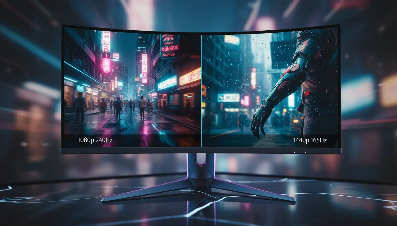 CP2077: 1080p 240Hz vs 1440p 165Hz