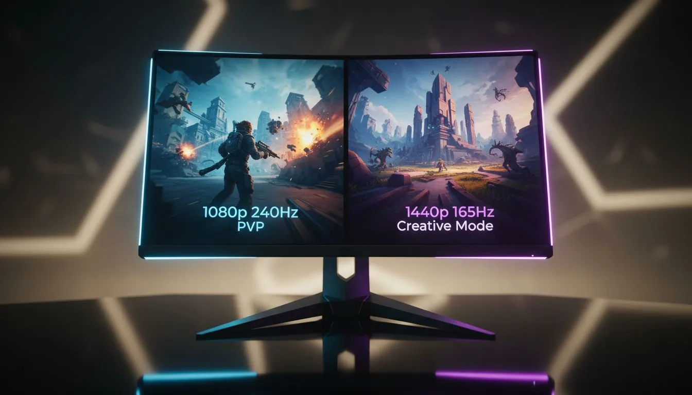 PvP vs Creative: 240Hz 1080p or 165Hz 1440p