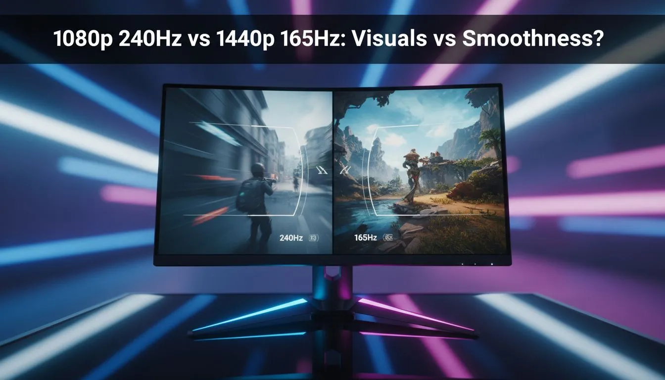 1080p 240Hz vs 1440p 165Hz: Quick Guide