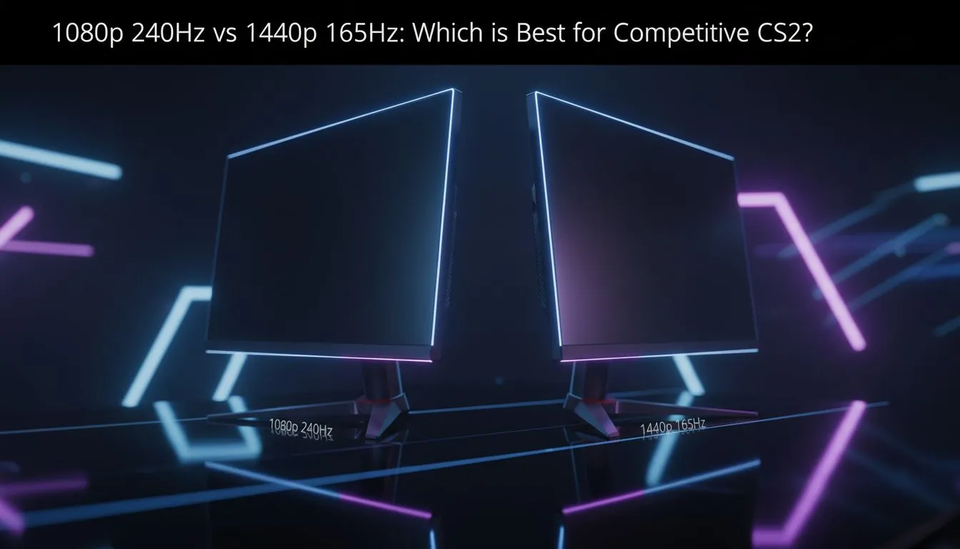 1080p 240Hz vs 1440p 165Hz: Quick Verdict