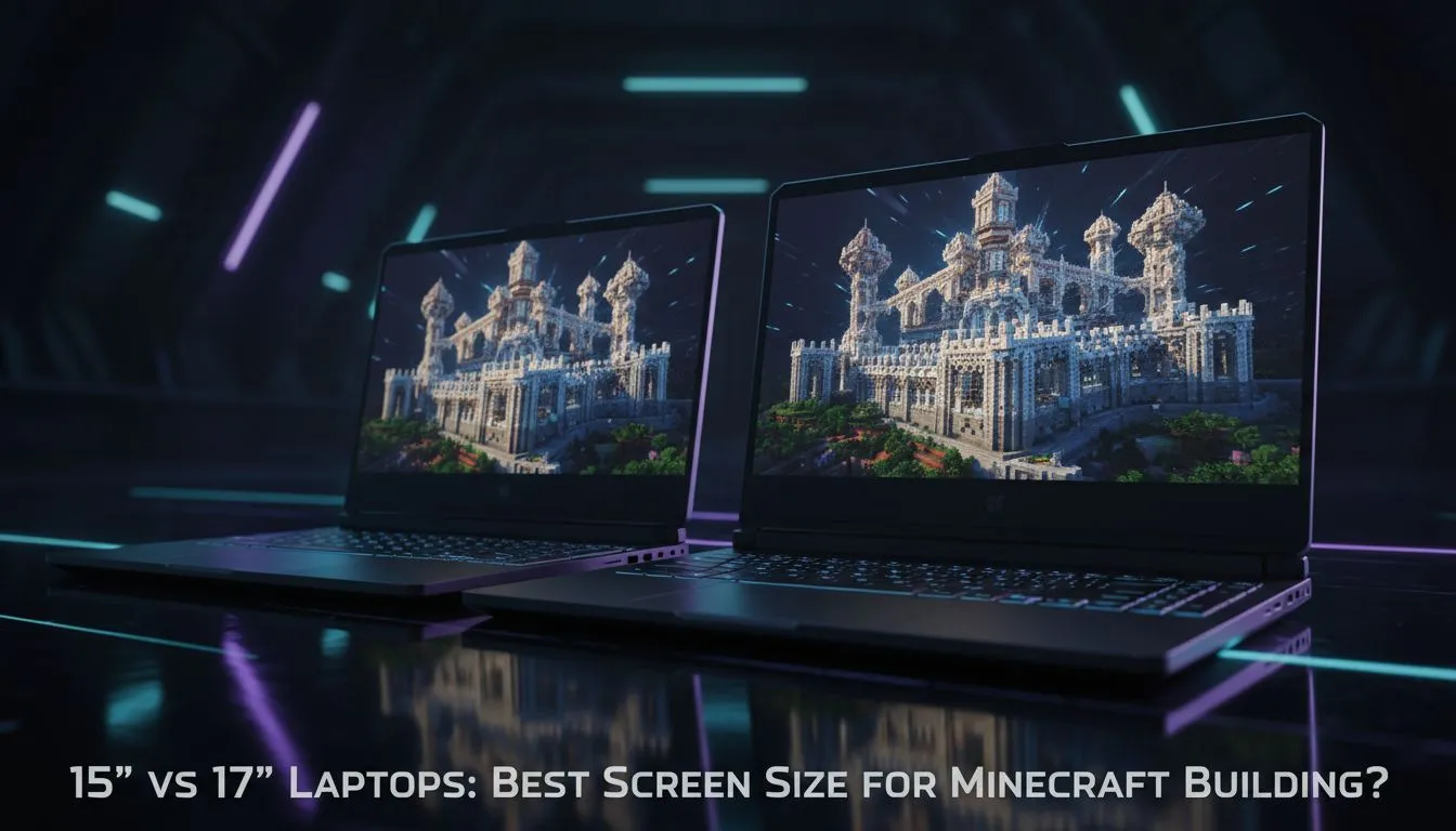 15 vs 17 inches for Minecraft building