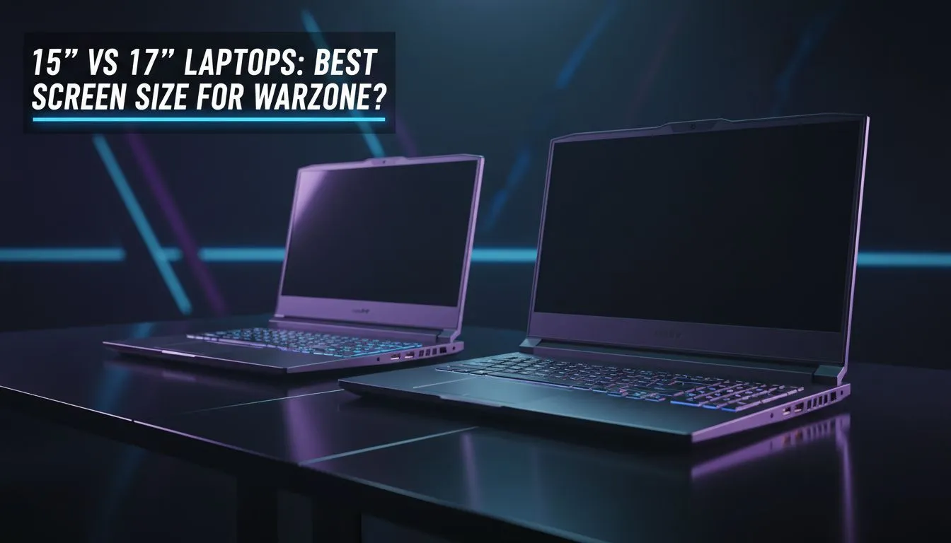 15 vs 17 inch for Warzone