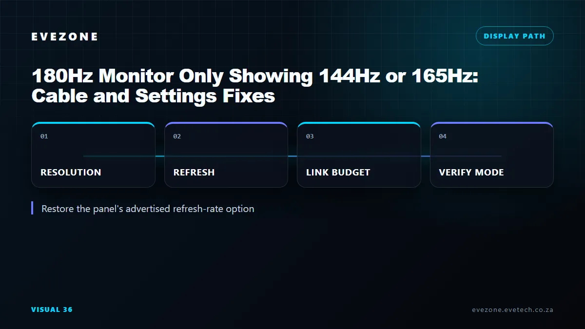 180Hz monitor showing 144Hz decision map