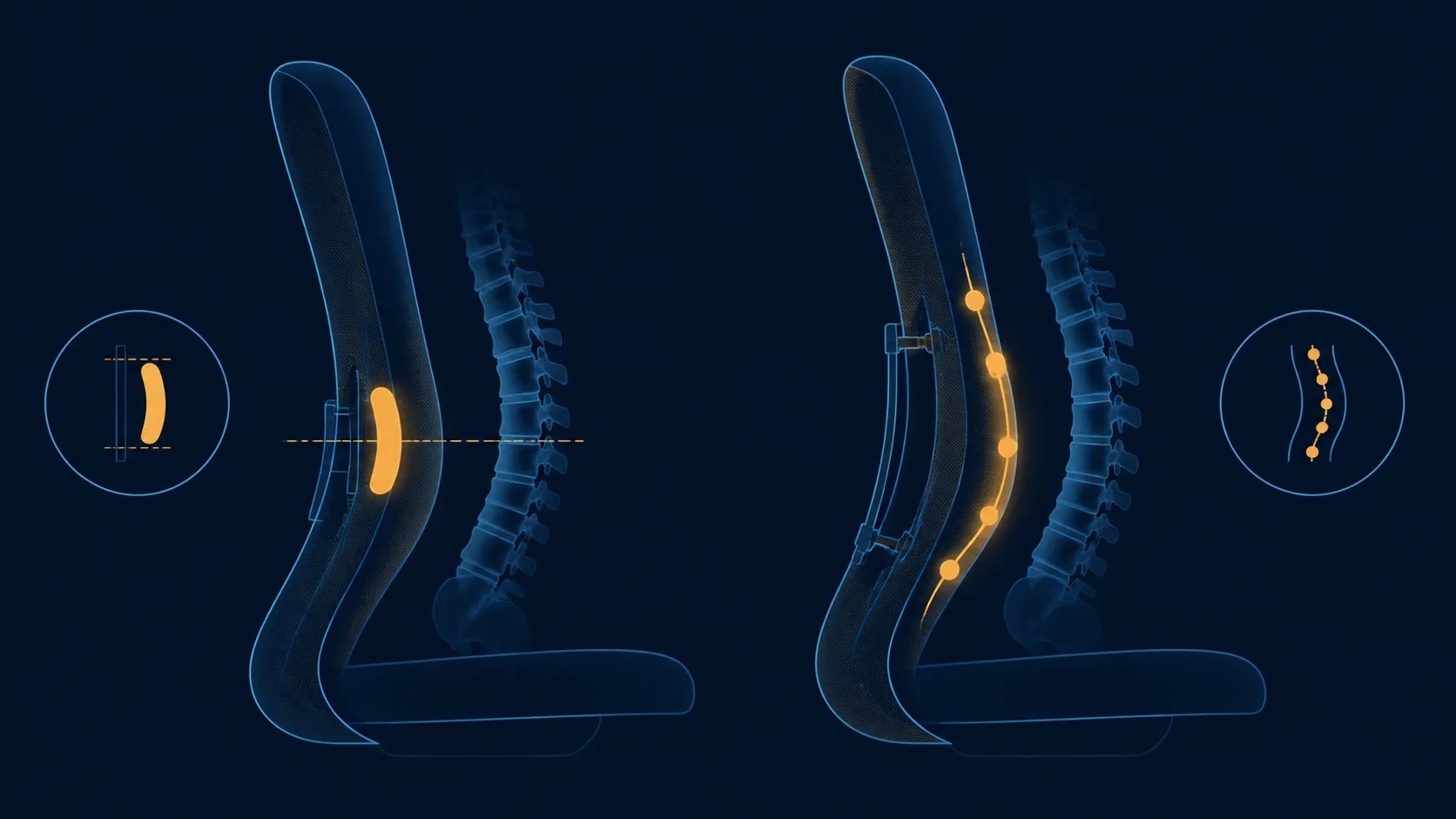 Abstract lumbar support comparison