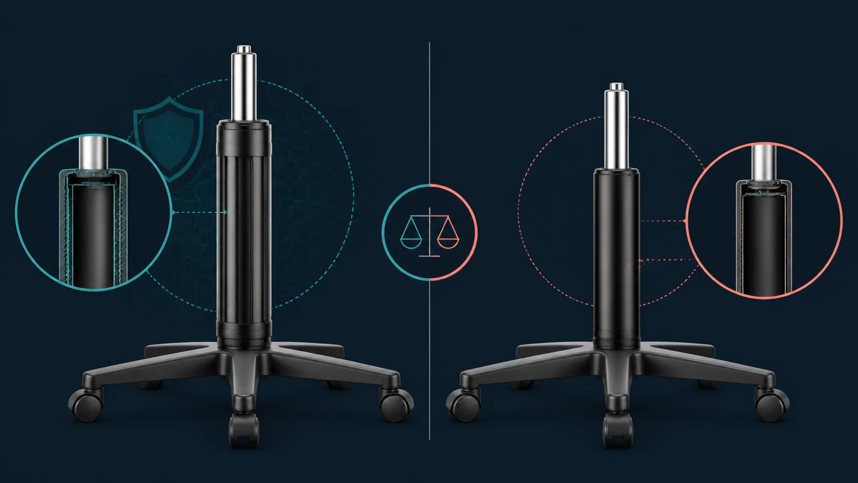 Abstract chair lift comparison