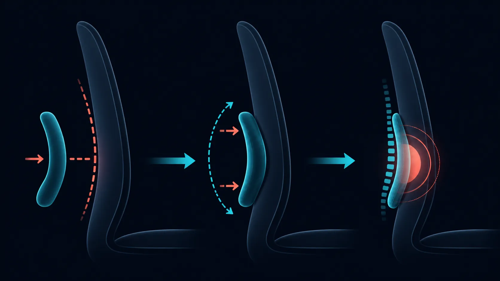 Abstract lumbar adjustment diagram