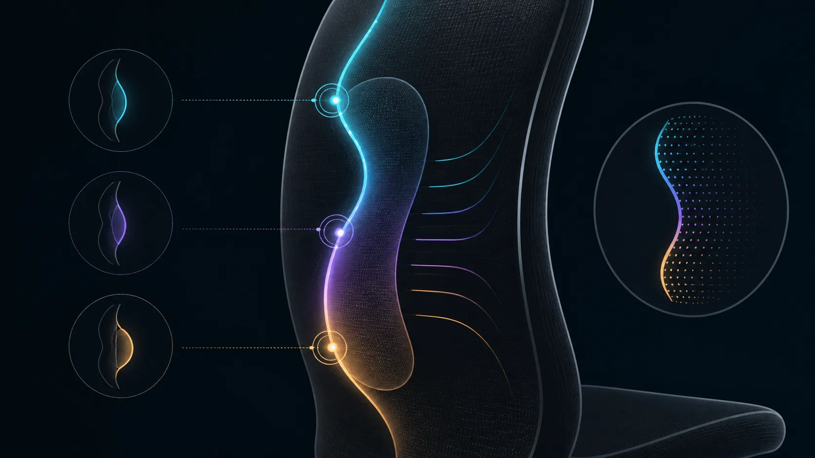 Abstract lumbar tracking path