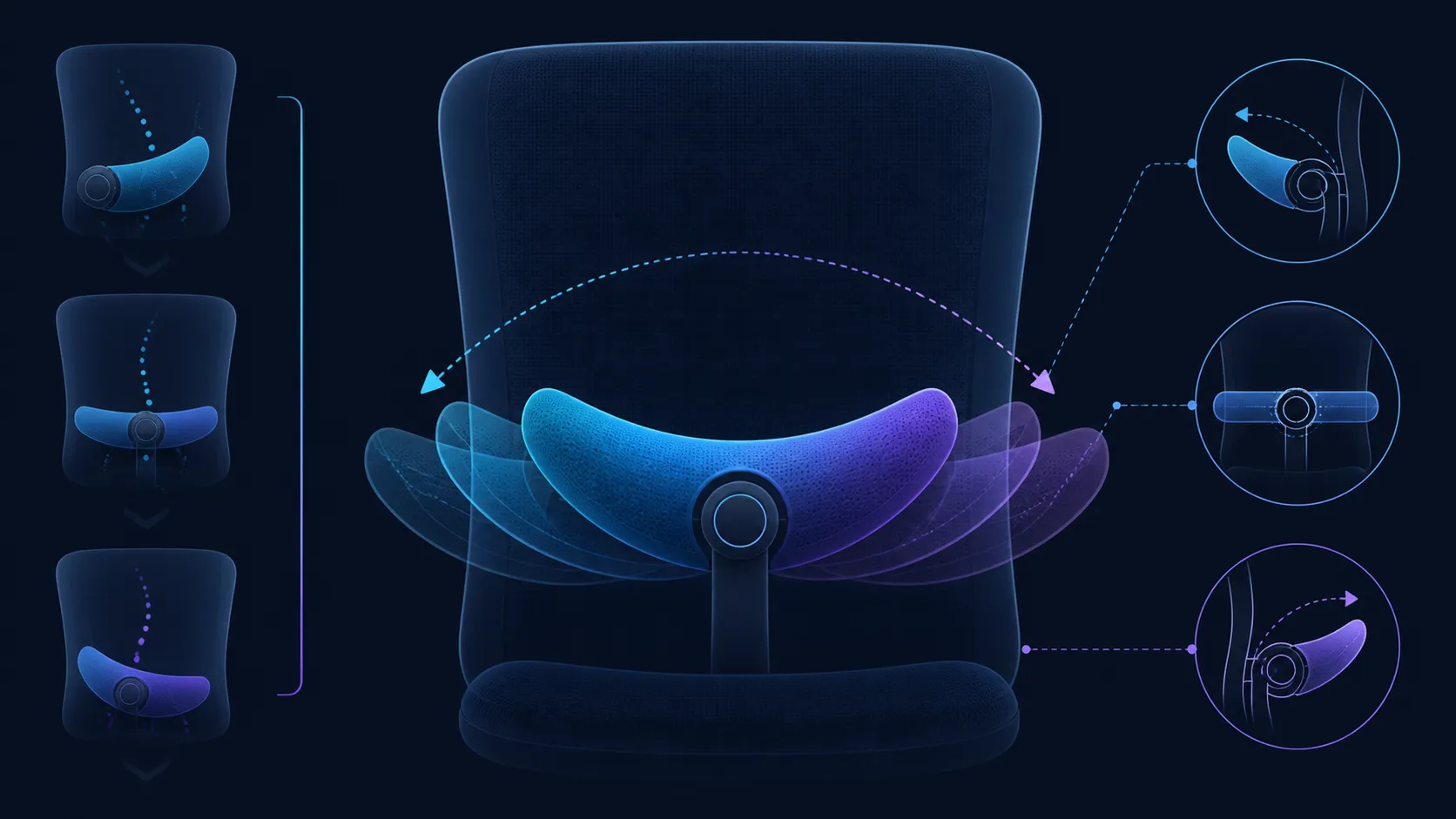 Abstract lumbar rotation path