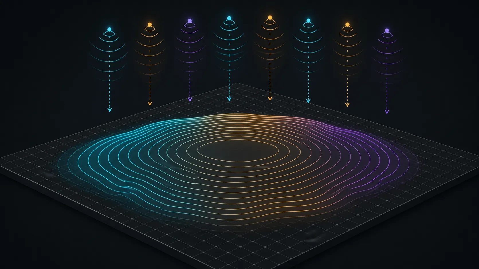Abstract automatic levelling diagram