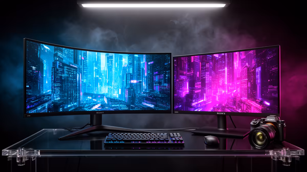 32:9 super-ultrawide or dual-monitor setup trade-offs