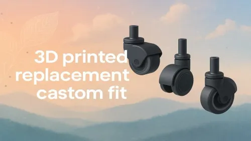 Custom 3D Printed Replacement Casters