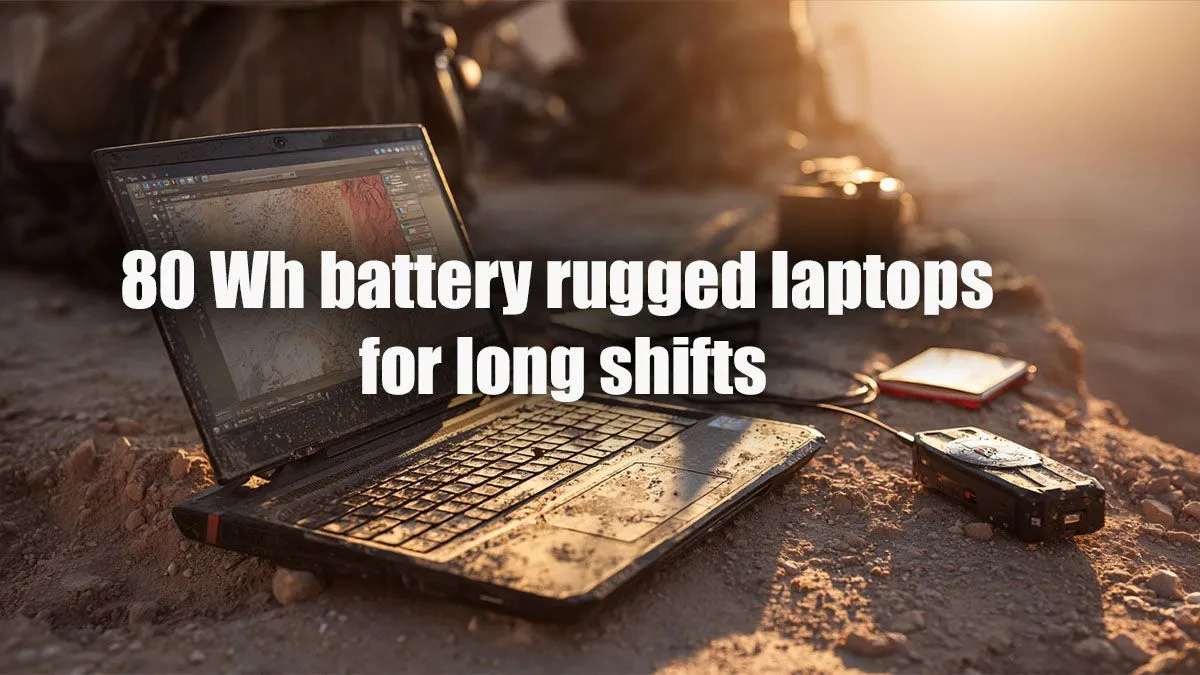 Rugged Laptops with 80 Wh Power