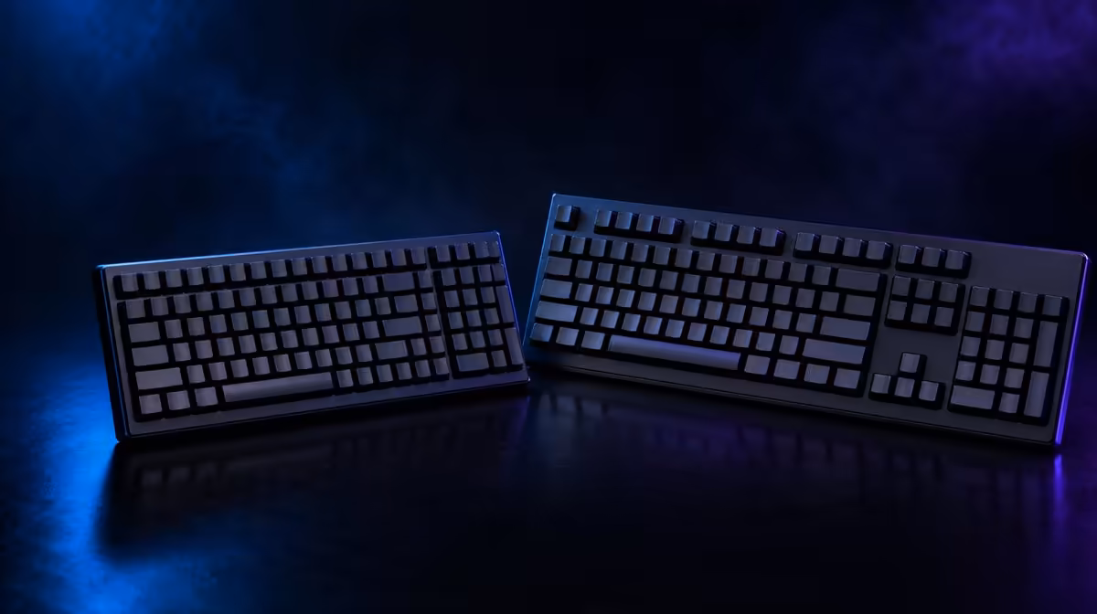 Choose desk efficiency or separated key clusters through