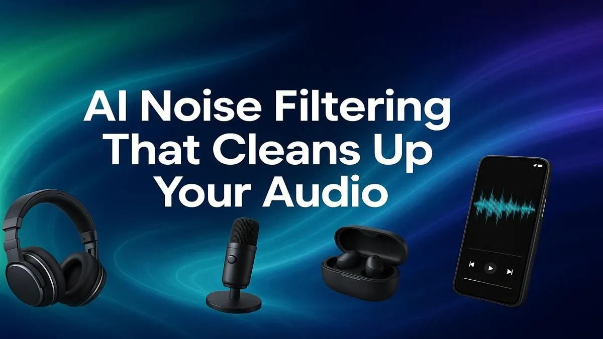 Clean Audio with AI Noise Filtering