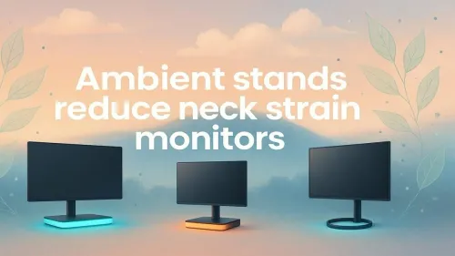 Ergonomic Ambient Stands for Monitor Neck Strain Relief