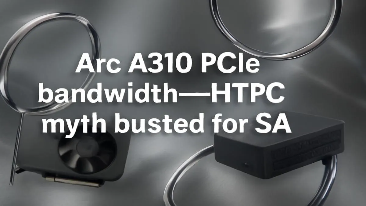 Arc A310 PCIe Bandwidth: HTPC Myths Busted | Evetech