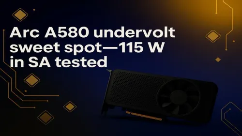 Intel Arc A580 Undervolt Settings for 115W Power Efficiency