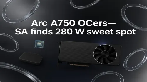 Arc A750 Overclocking Reveals 280W Sweet Spot