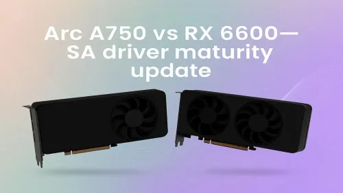 Arc A750 vs RTX 4060 Performance in SA Hogwarts VRAM Test