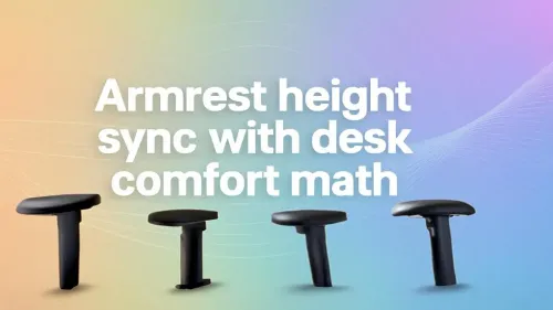 Ergonomic Armrest Height Desk Adjustment Guide