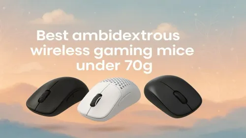 Best ambidextrous wireless gaming mice under 70g