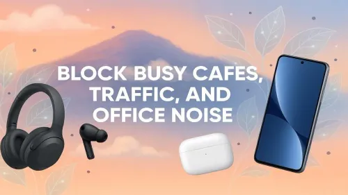 Block Noise Like Busy Cafes, Traffic, and Office Sounds