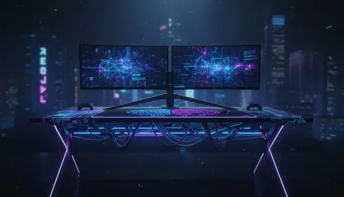 Clean Cable Management for Arozzi Dual Monitors