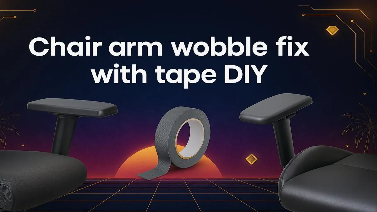 Chair Arm Wobble Fix with Tape | Evetech