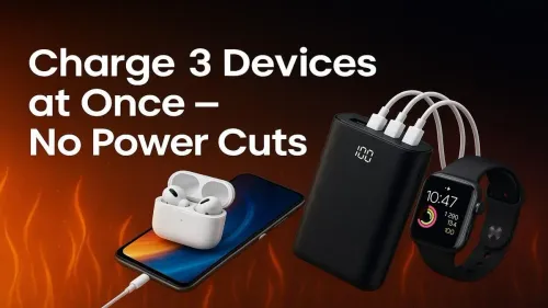 3-Device Charging Station | Prevent Power Cuts
