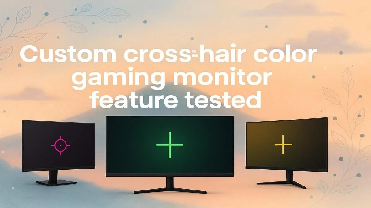 Gaming Monitor Crosshair Tested