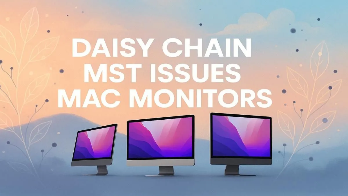 Troubleshoot Mac Monitor DAISY Chain Problems
