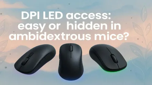 DPI LED Access in Ambidextrous Mice: Is It Easy or Hidden?