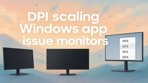 Fix High DPI Scaling on Dual Monitors in Windows