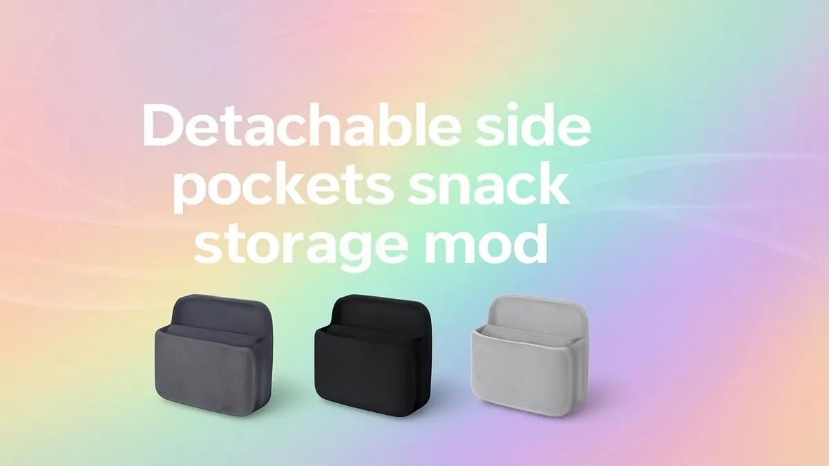 Detachable Snack Pockets Mod for Workspace 🥪 | Evetech