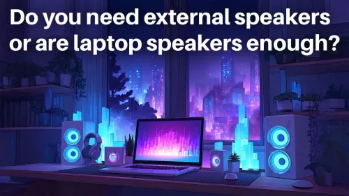 Do you need external speakers or are laptop speakers enough?