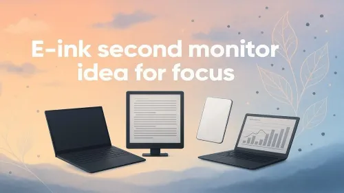 E-Ink Second Monitor: Boost Your Focus & Reduce Eye Strain