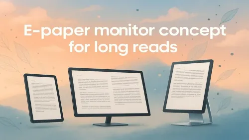 E-Paper Monitor: The Future of Eye-Friendly Long Reads?