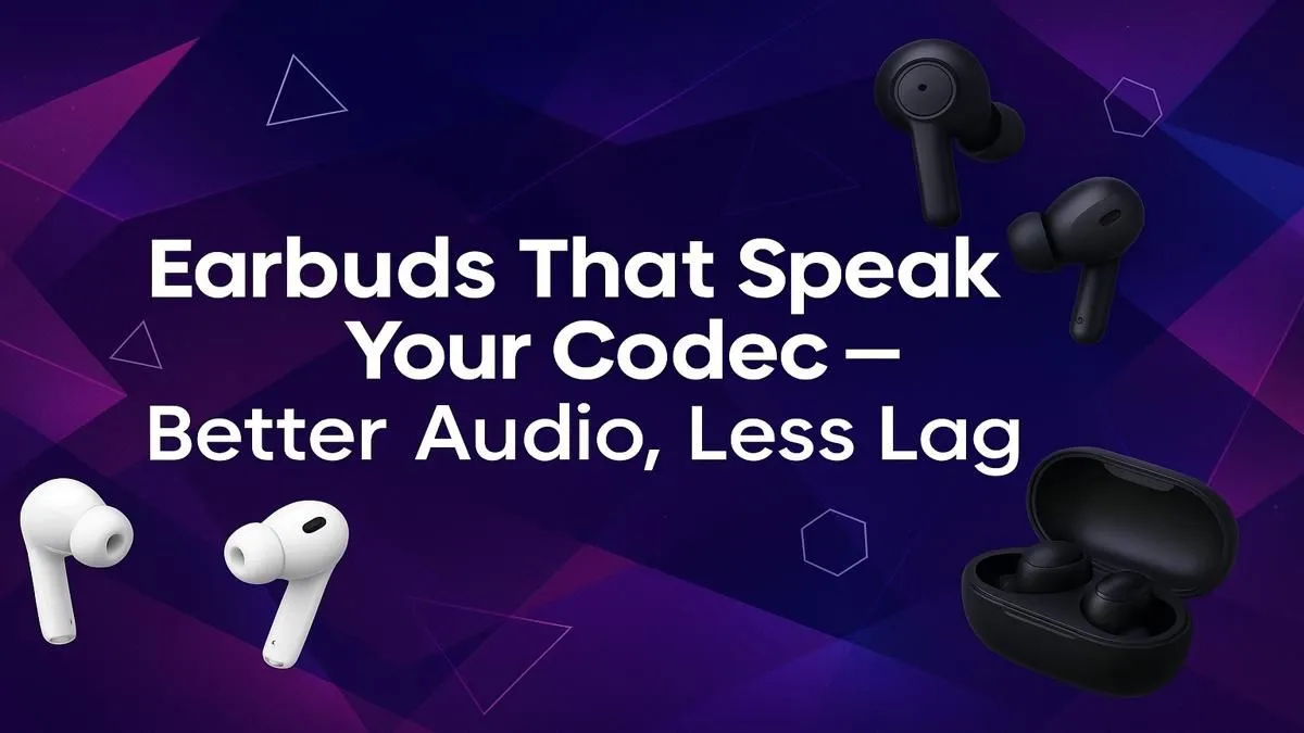 Codec-Supported Earbuds | Crisp Audio & Low Latency | Evetech