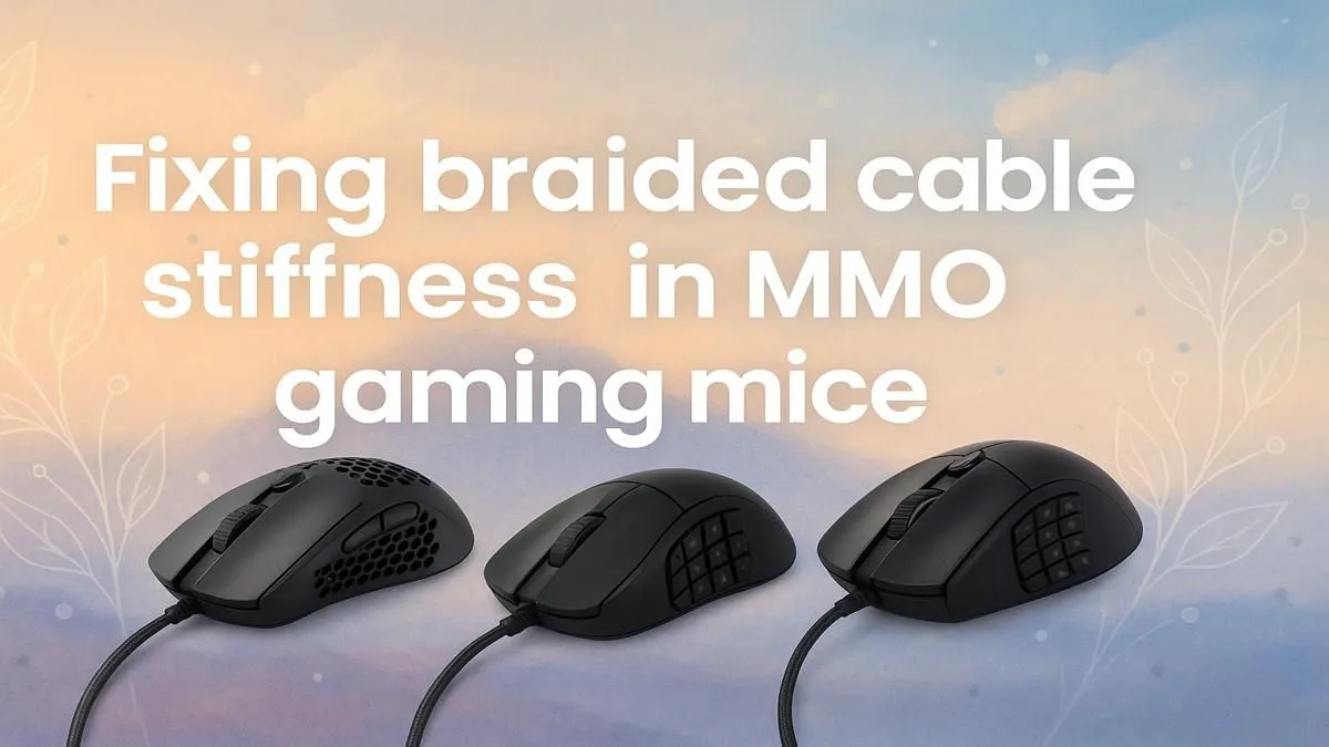 Fix Stiff Braided Cables for MMO Mice