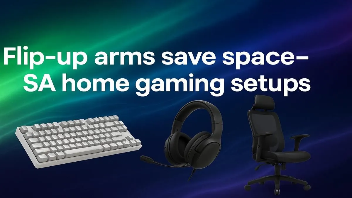 Maximize Gaming Space with Flip-Up Arms