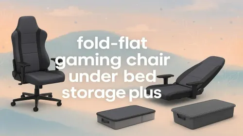 Fold-Flat Gaming Chair Under Bed Storage