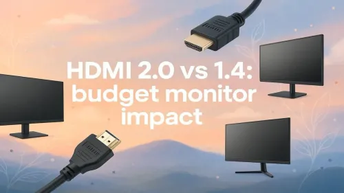 HDMI 2.0 vs 1.4: Does It Matter for Your Budget Monitor?