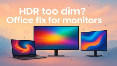 HDR Monitor Brightness Adjustment Office