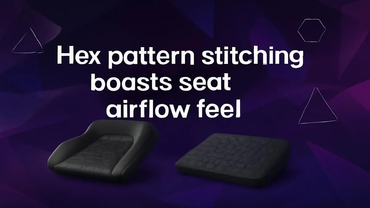 Hex Pattern Seat Airflow | Evetech