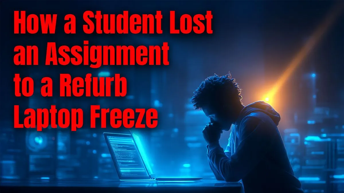 Refurb Laptop Freeze Costing Student Assignments?