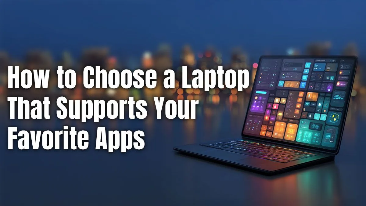 Pick a Laptop That Handles Your Apps Perfectly