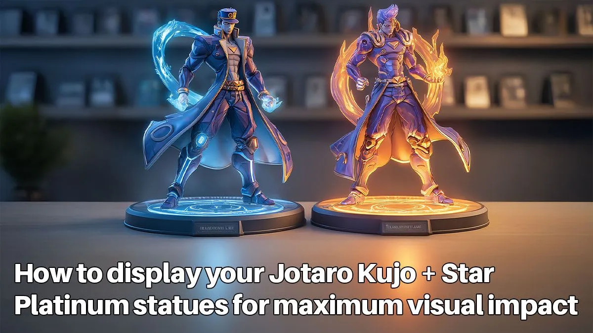 Jotaro Kujo + Star Platinum Statue Display Tips | Evetech