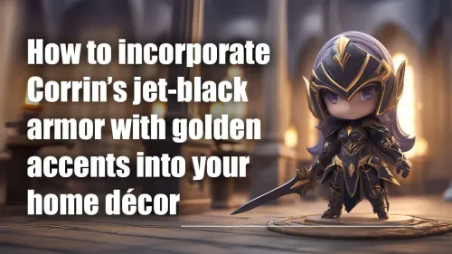 Jet-Black Armor with Golden Accents for Modern Home Décor