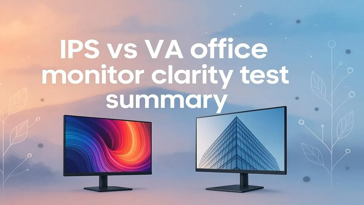 IPS vs VA: Office Clarity Test