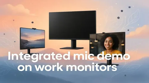 Best Work Monitors with Integrated Mics